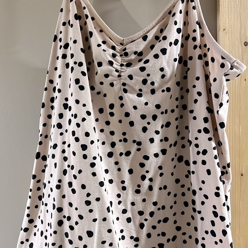 EUC Torrid Foxy Cami, Cinched, Size 4 Pale Pink and Black